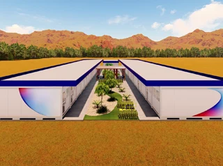 Canteiro c. Escritório, Copa e Vestiário